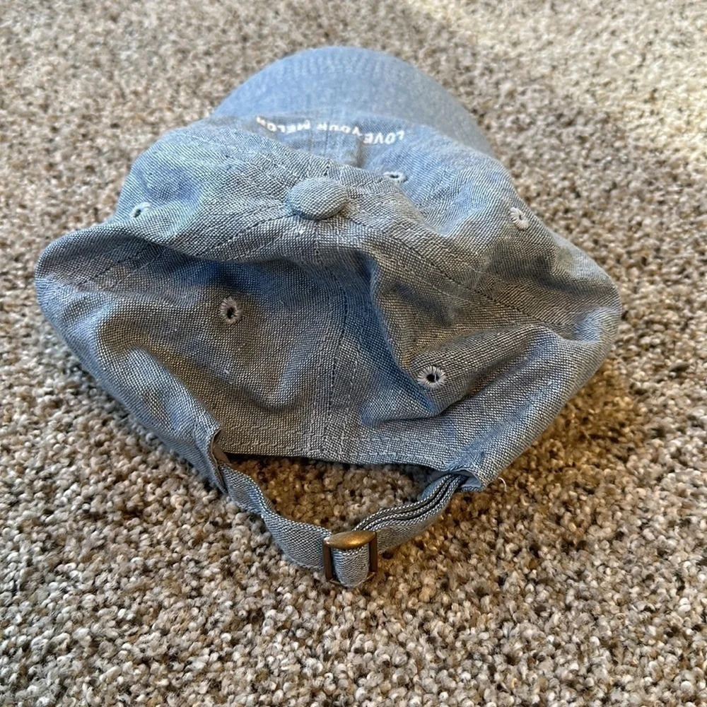 Love Your Melon Chambray Baseball Hat, NWOT - Picture 3 of 4